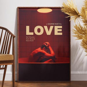 Love Movie Poster, Film Poster, Wall Art, Retro Poster, Vintage Poster, Gaspar Noé, Gift for Her, Gift for Him, Electra Murphy, Home Decor