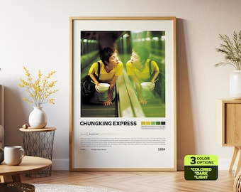Chungking Express Poster, Retro Film, Print Art, Vintage Movie, Wong Kar Wai