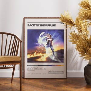 Back to the Future Poster, Printable Wall Art, Home Decor, Robert Zemeckis