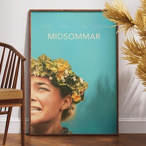 Midsommar Film Poster, Film Poster, Retro Vintage Poster, Film Liebhaber Geschenk, Wand Kunst Design, Ari Aster, Home Decor, Florence Pugh, Film Druck
