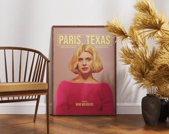 Paris Texas Poster, Vintage Movie Wall Art, Retro Film Print, Wim Wenders