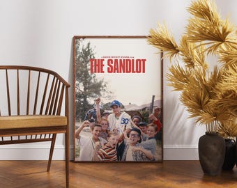 The Sandlot Poster, Retro Movie, Vintage Print, Friendship Wall Art,Classic Sports Film