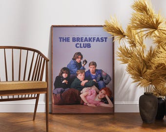The Frühstücksclub Poster, Retro Film Druck, Vintage Film Wandkunst