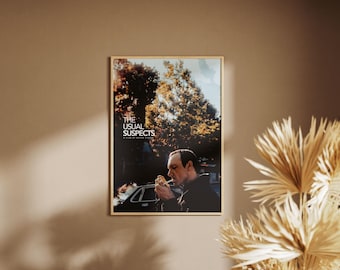The Usual Suspects Poster, Retro Movie Print, Digital Wall Art, Film Fan Decor