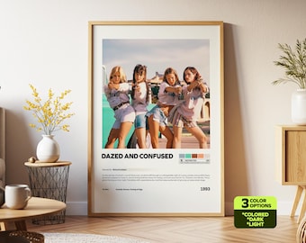 Plakat filmu „Uczniowie oszołomieni”, Film retro, Film vintage, Richard Linklater, Matthew McConaughey