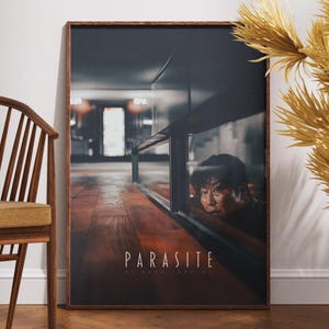 Parasite Filmposter, Filmposter, Retro Vintage Poster, Bong Joon-ho, Geschenkidee, Wanddeko, Geschenk für Sie, Geschenk für Ihn
