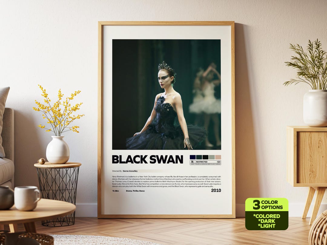 Black Swan Poster, Natalie Portman, Ballet Wall Art, Home Print ...