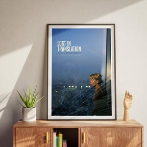 Lost in Translation Poster, Retro Movie, Vintage Film, Wall Art, Sofia Coppola, Scarlett Johansson image 2