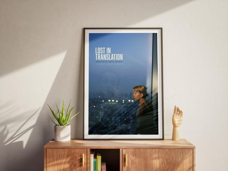 Lost in Translation Poster, Retro Movie, Vintage Film, Wall Art, Sofia Coppola, Scarlett Johansson image 2