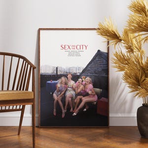 Sex and the City Poster, TV Series Wall Art, Retro Vintage Movie Decor