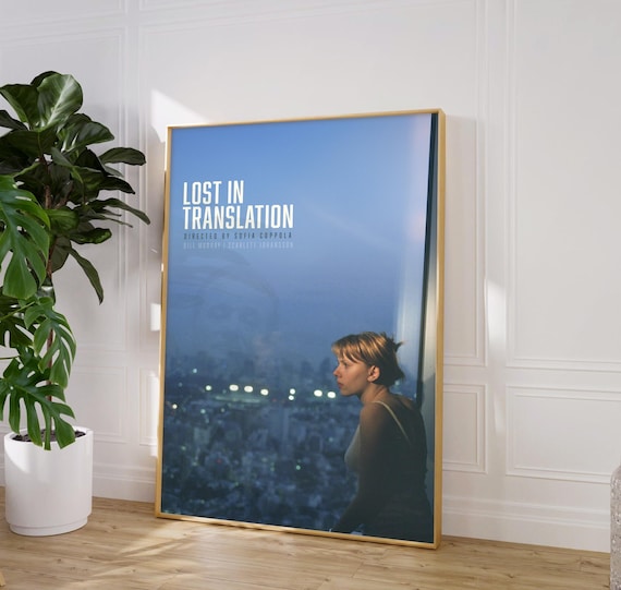 Lost in Translation Poster, Retro Movie, Vintage Film, Wall Art, Sofia Coppola, Scarlett Johansson