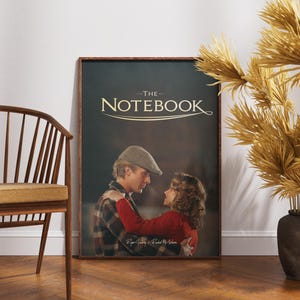 The Notebook Poster, Retro Movie Print, Romantic Film, Ryan Gosling, Rachel McAdams
