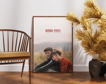 Normal People Poster, Tv Series Wall Decor, Minimalist Vintage Art