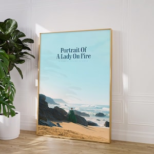 Poster Ritratto della giovane in fiamme, stampabile, regalo per gli amanti del cinema, arredamento per la casa, Céline Sciamma, poster del film, decorazione da parete