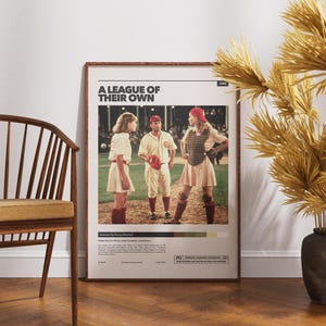 Póster de "Un equipo muy especial", arte mural de película deportiva retro vintage