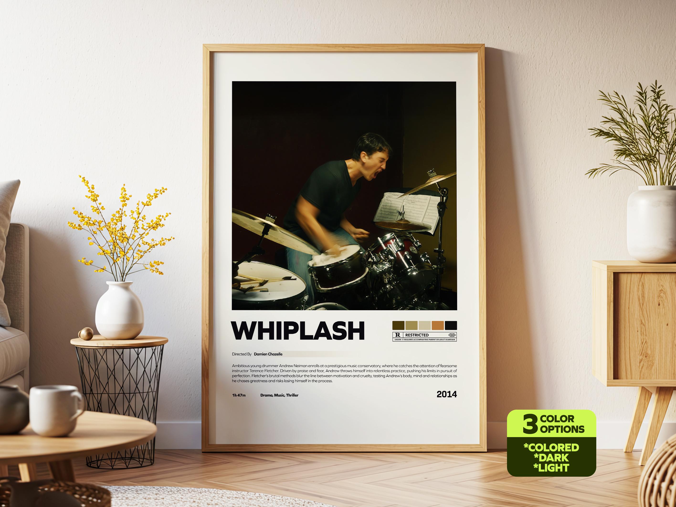 Whiplash Poster, Retro Movie, Vintage Poster, Miles Teller, Damien ...