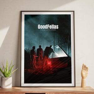 Good Fellas Poster, Movie Lover Gift, Home Decor, Martin Scorsese, Film Poster, Wall Decor, Robert De Niro, Henry Hill, Ray Liotta, Wall Art