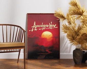 Apocalypse Now Poster, Vintage Movie Print, Wall Art, Francis Ford Coppola, Marlon Brando