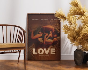 Liebesposter, druckbare Wanddekoration, Filmdeko, Geschenk für Filmfans, Gaspar Noé