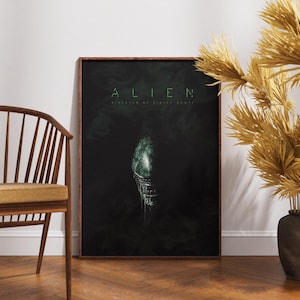 Póster de Alien, impresión de película, ciencia ficción de Ridley Scott, arte mural, espacio vintage, descarga digital