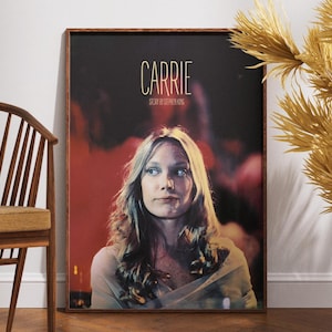 Carrie Movie Print Poster, Poster di alta qualità, Arte murale, Regalo per lei, Stampa retrò vintage, Film horror, Stephen King, Brian De Palma