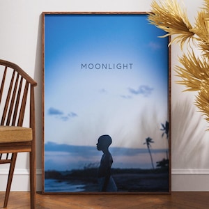 Moonlight Film Poster, Print Film Poster, Wand Kunst, Retro Vintage Poster, Barry Jenkins, Geschenk für Sie, Mahershala Ali, Film Liebhaber Geschenk