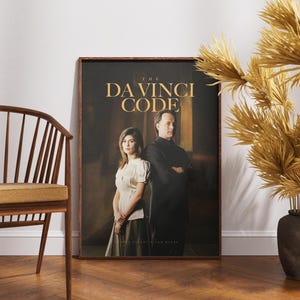 Póster de El Código Da Vinci, lámina de película retro vintage, decoración para el hogar, arte de pared