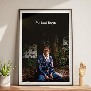 Perfect Days Poster, minimalistische Kunst, Film Liebhaber Geschenk, druckbare Kunst, Wim Wenders, Retro Poster, Wanddekoration, Vintage Poster, Geschenk für Ihn