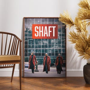 Shaft Poster, Print Art, Movie Lovers Gift, Retro Vintage Film, John Singleton