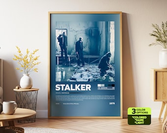 ストーカーポスター、レトロ映画、ヴィンテージ映画、アンドレイ・タルコフスキー、アレクサンドル・カイダノフスキー