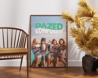 Póster de "Dazed and Confused", impresión de película retro, arte mural vintage, Matthew McConaughey, decoración cinematográfica