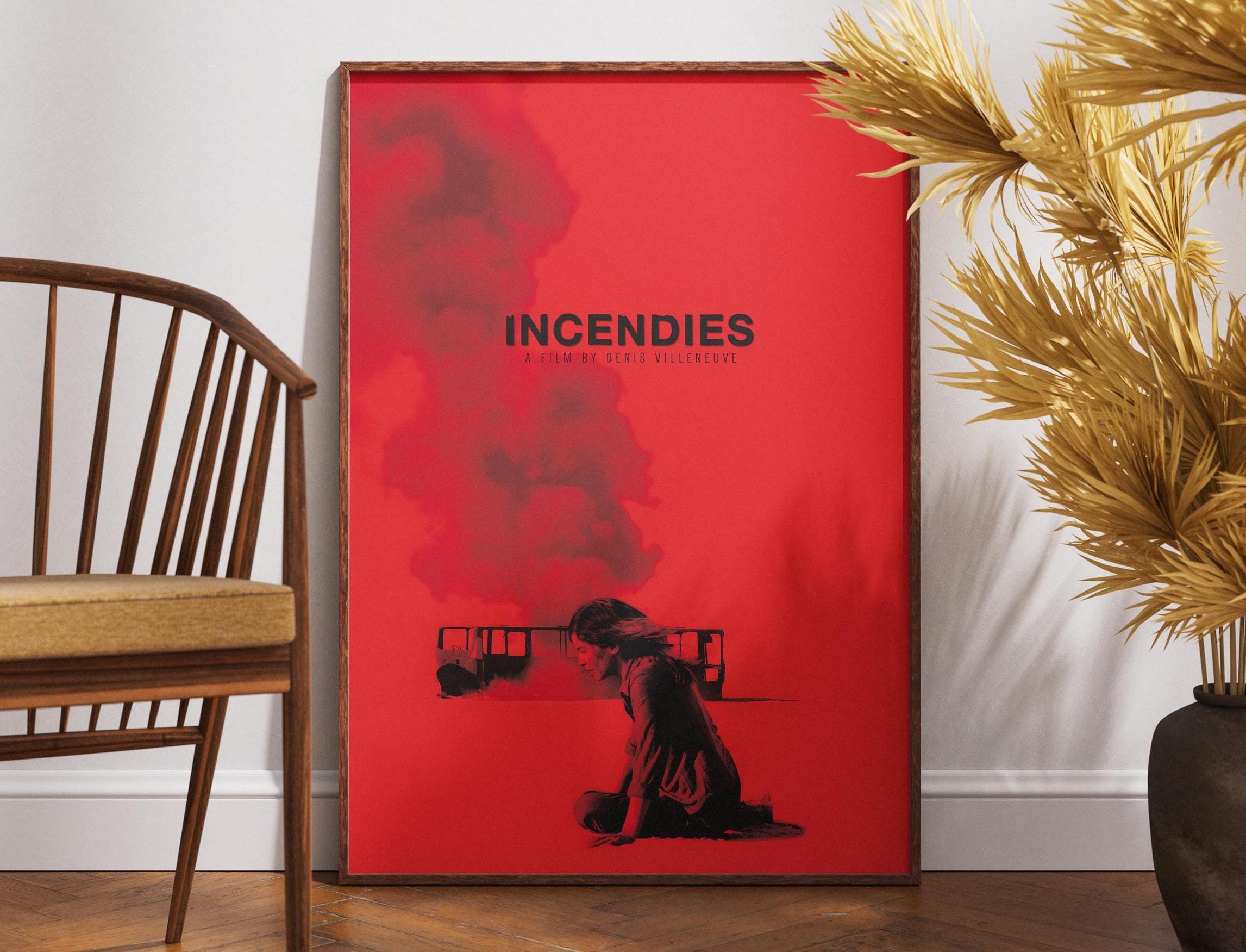 Incendies Movie Poster, Retro Wall Art, Vintage Film Poster, Canadian Drama, Denis Villeneuve Movie, Gift Idea, Home Decor, Gift for Her