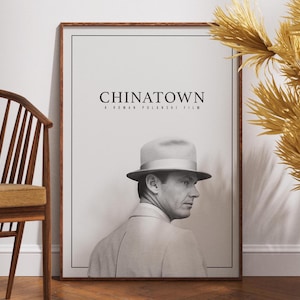 Chinatown Poster, Poster cinematografico, Arredamento per la casa, Poster retrò, Poster vintage, Idea regalo, Roman Polanski, Jack Nicholson, JJ Gittes, Regalo per lui