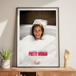 Pretty Woman Film Poster, Film Liebhaber Geschenk, druckbare Wandkunst, Retro Poster, Richard Gere, Julia Roberts, Vintage Poster, Geschenk für Sie