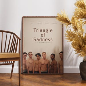 Póster del Triángulo de la Tristeza, Impresión de la película, Arte mural de Ruben Östlund