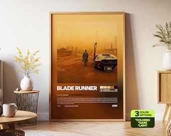 Blade Runner Poster, Cyberpunk Wall Art, Sci-Fi Movie Print