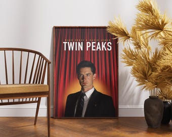 Twin Peaks Movie Poster, Retro Film, Gift for Cinema Lovers, Wall Art, David Lynch