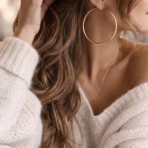 レディースステンレスフープイヤリング、シルバーステンレスフープイヤリング、ゴールドステンレスフープイヤリング、誕生日プレゼント、ステンレスジュエリー