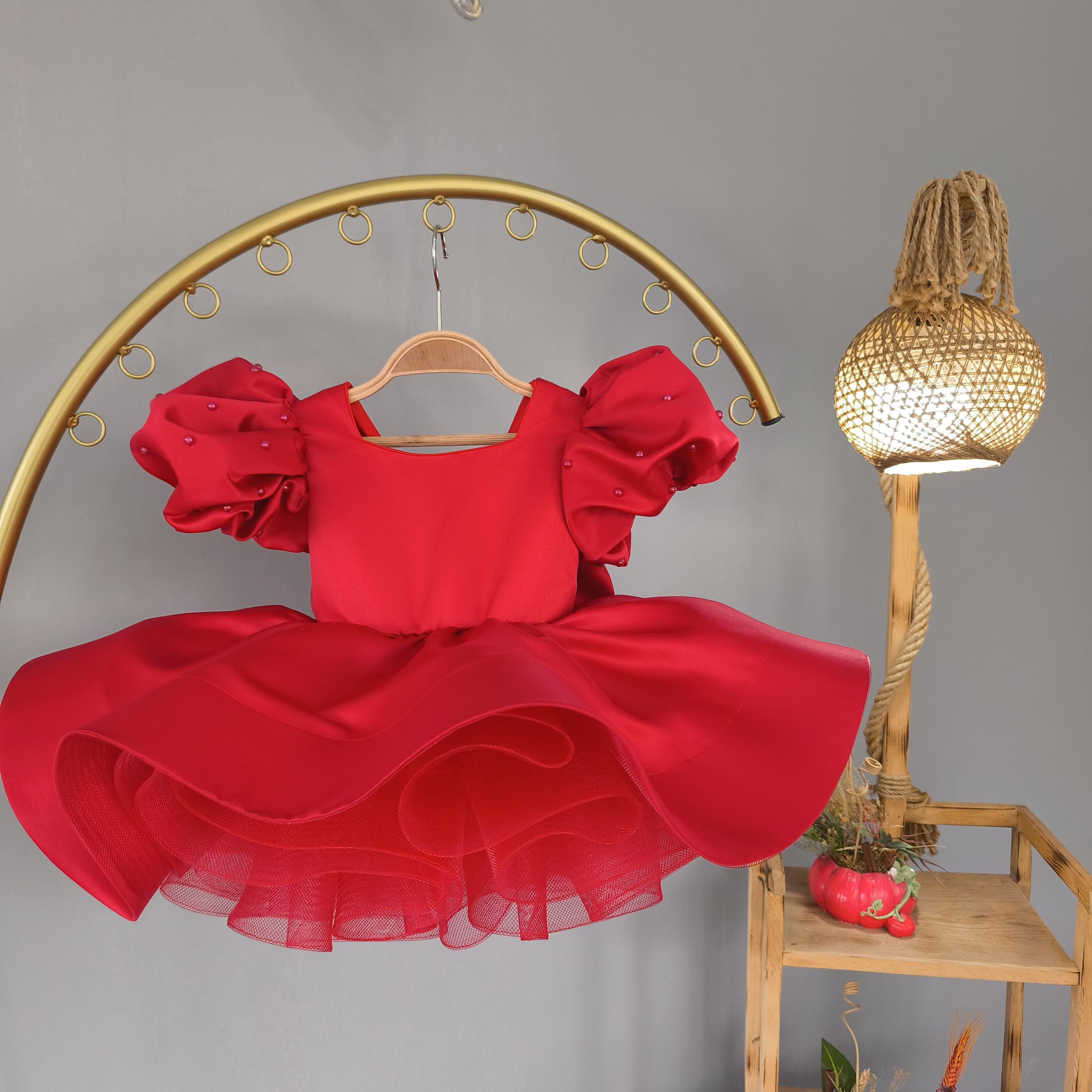 Baby Girl Red Shabby Baby Bling Buy Red Baby Dress Online In