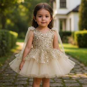 Girls Gold Dress Size 12 - Etsy Girls Gold Dress Size 12 - Etsy