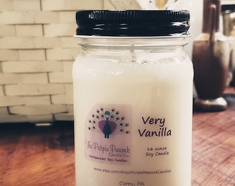 Vanilla Soy Candle / Soy Candle / Handmade Soy Candle / Vanilla Candle / Home Decor /Scented Candle/ Soy Wax Candle / Gift/ Natural Candle