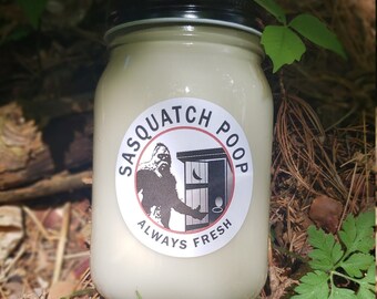 Sasquatch Poop Soy Candle, Bigfoot Candle, Poop Candle, Gag Gift