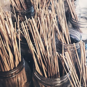 Basil Incense Sticks, Incense, Hand Dipped Incense, Essential Oil Incense