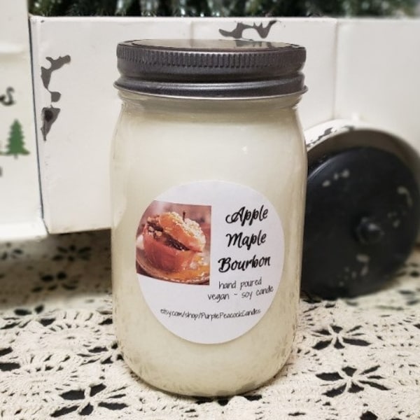 Apple Bourbon Candle Etsy