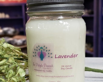 Lavender Soy Candle, Soy Candles, Soy Candle, Lavender Candle, Handmade Soy Candle, Aromatherapy Candle, Aromatherapy, Relaxing Candle, Soy