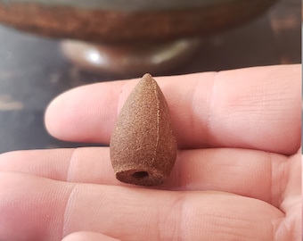 Amber Rose Tobacco backflow incense cones, hand dipped incense cones ~ a combination of amber resin, romantic rose and sweet tonka bean