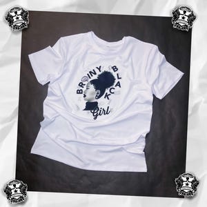 Brainy Black Girl T-Shirt | Smart Melanin Queen Tee | Afrocentric Natural Hair Shirt | Empowering Gift for Black Women | Black Girl Magic