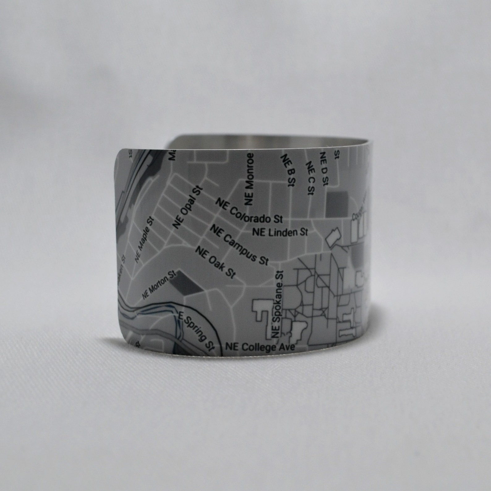Washington State University Map Cuff Bracelet Unique Gift