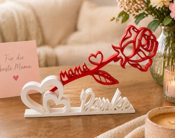 Gift for Mom · Rose stand for Mother's Day with base or freestanding in desired color