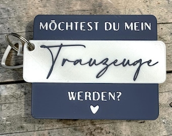 Best Man Gift · Wedding Question with Keychain as a Lasting Keepsake